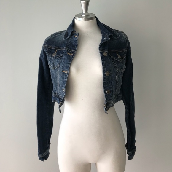 Cello Jackets & Blazers - 🚨LAST CHANCE🚨 Cropped Jacket Blue Denim